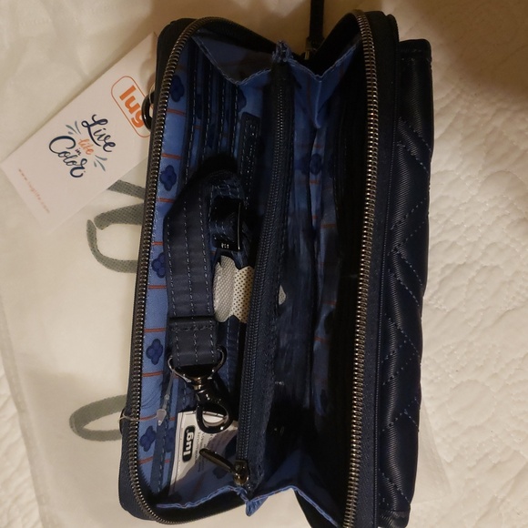 NWT Lug Satin Luxe Kick Flip In Indigo Blue - Picture 3 of 3